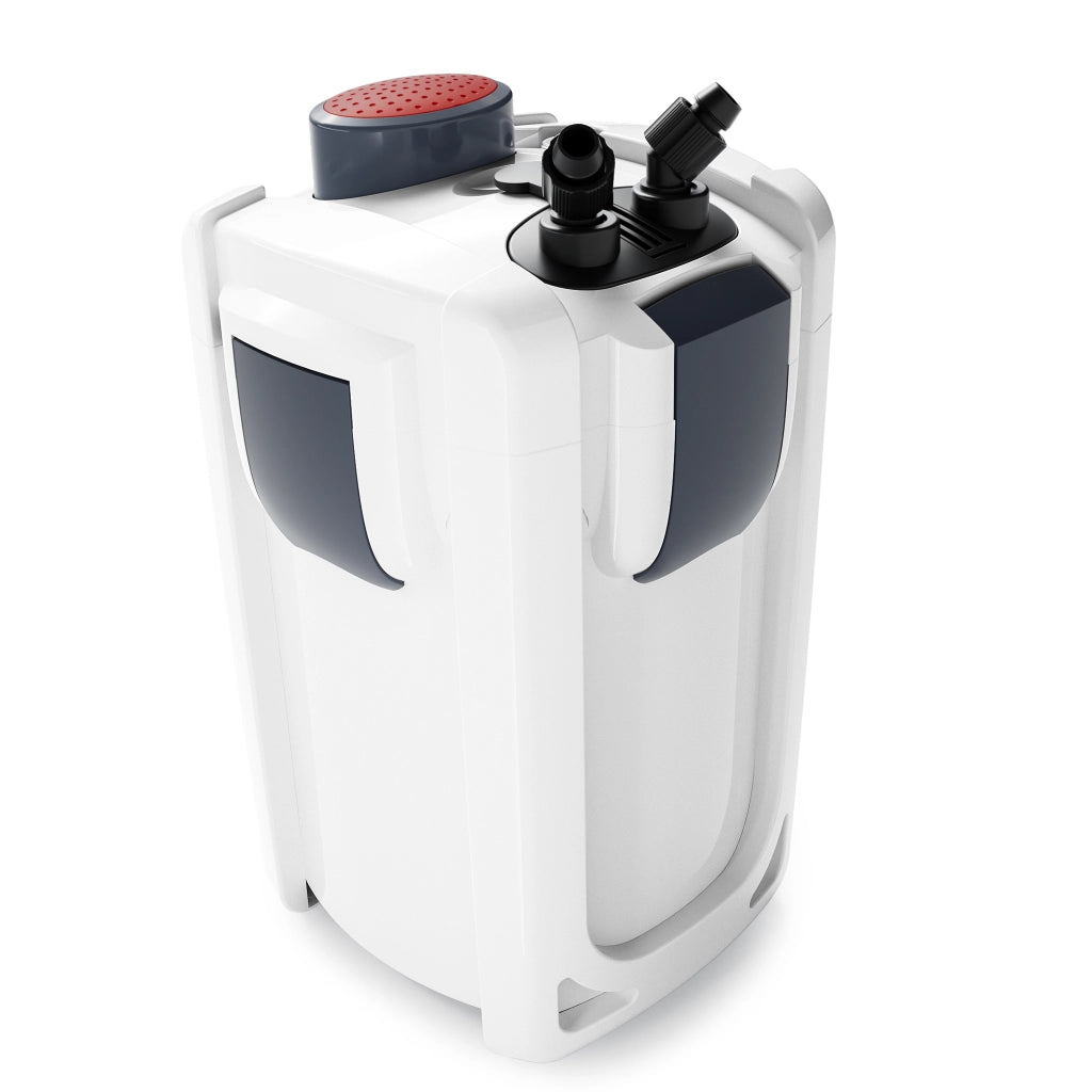 HW-703B Filtro esterno per acquari fino a 600 litri, con pompa 1.400 l/h e chiarificatore UVC da 9W, filtro a 3 stadi con mezzi e spugne filtranti inclusi