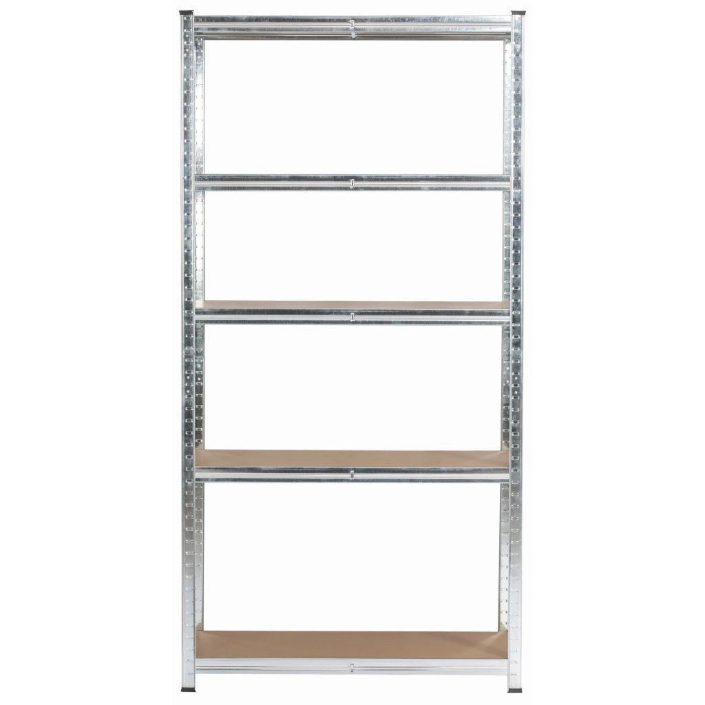 Set 2 x AKORD Scaffale garage in metallo  acciaio zincato 5 ripiani in colore legno per carichi fino a 875kg 90x40x180 cm