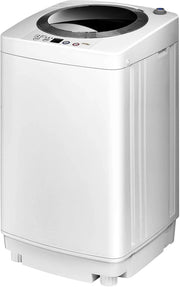 Lavatrice a Carica dall'Alto, 3,5 kg, Mini Lavatrice con Centrifuga, Livello dell’acqua e Modalità d’Utilizzo, 43 x 43 x 75 cm, Bianco