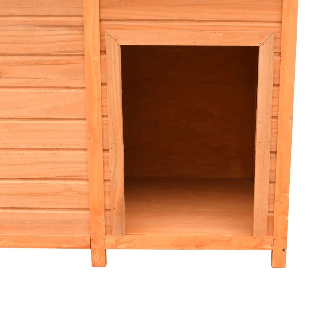 Cuccia per cani in legno massello di pino e abete 120 x 77 x 86 cm 02_0001540