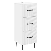 Mobile con Cassetti Bianco Lucido 33 x 34,5 x 89,5 cm