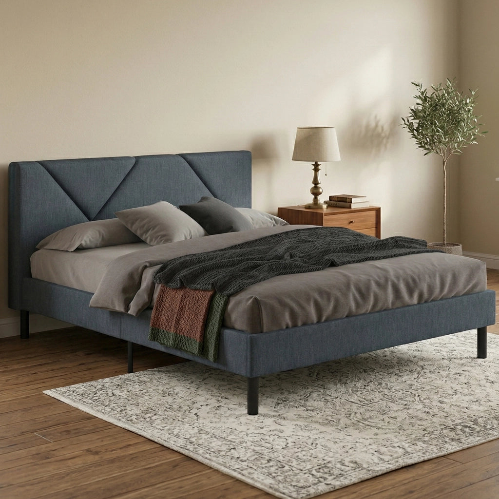 Hemera, Letto Piazza e Mezza Dimensione Materasso 120x190 cm, blu