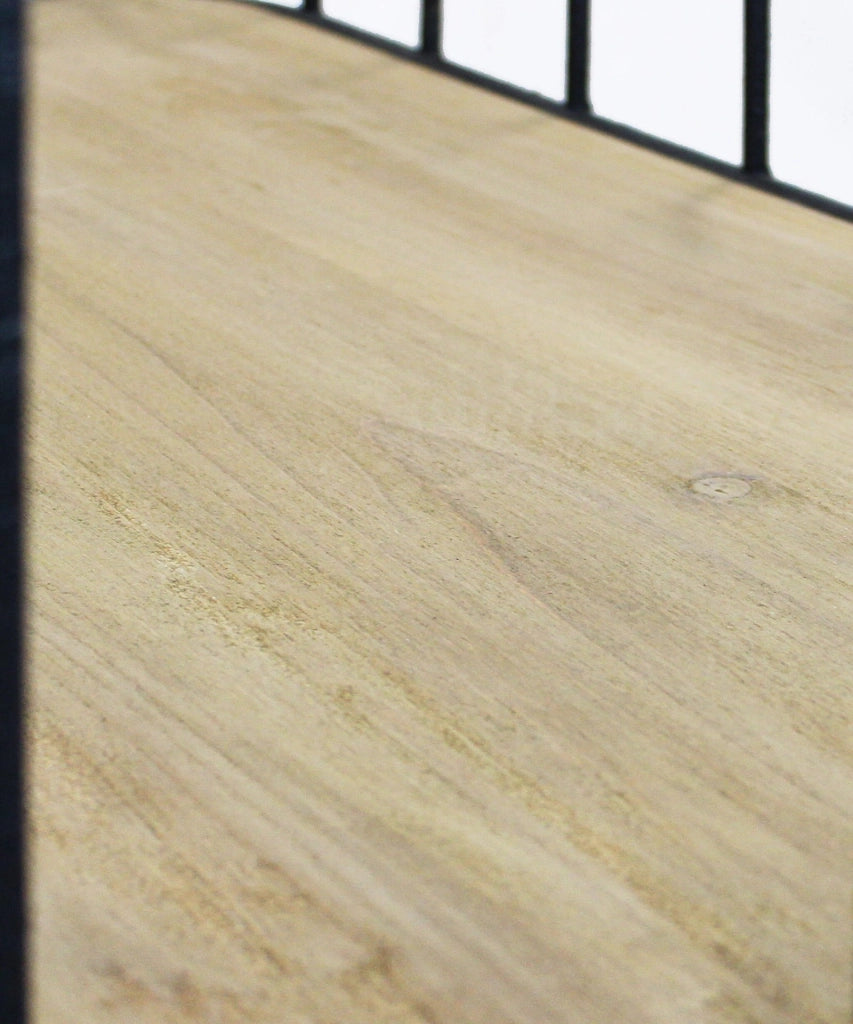 Scaffale Industrial con ruote in Legno Metallo cm 77x40x168 - BRAXTON