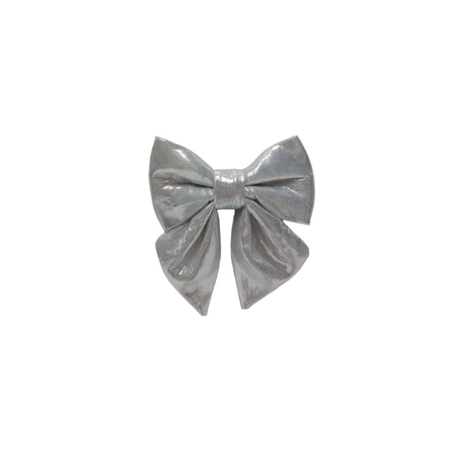 FIOCCO DA 13 CM METALLIZZATO SILVER DI DUEESSE CHRISTMAS