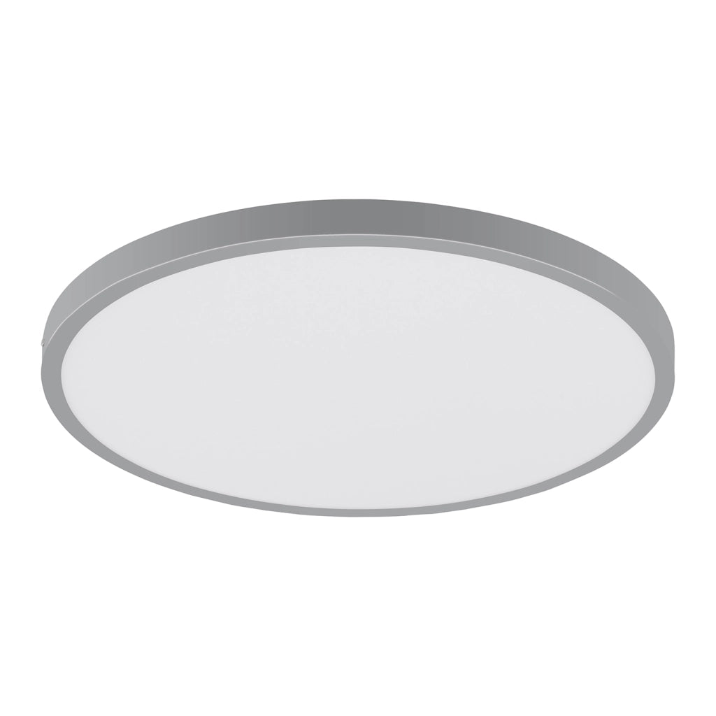 Plafoniera Moderna Fueva 1 In Alluminio Argento Led Integrato 22,3W 4000K Ip20