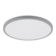 Plafoniera Moderna Fueva 1 In Alluminio Argento Led Integrato 22,3W 4000K Ip20