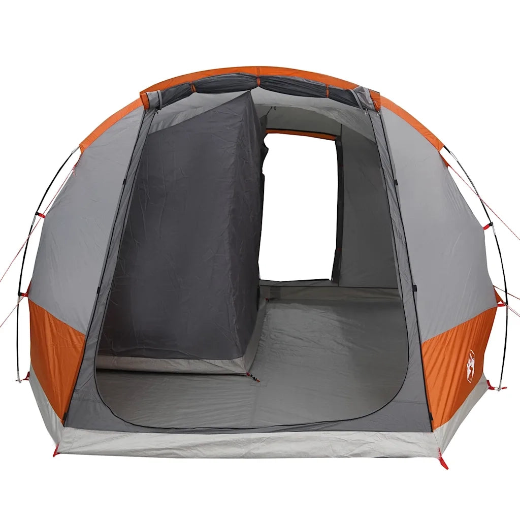 Tenda da Campeggio 2 Persone Grigio e Arancione Impermeabile 4009511