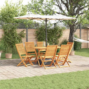 Set da Pranzo per Giardino 7 pcs Marrone 3375711