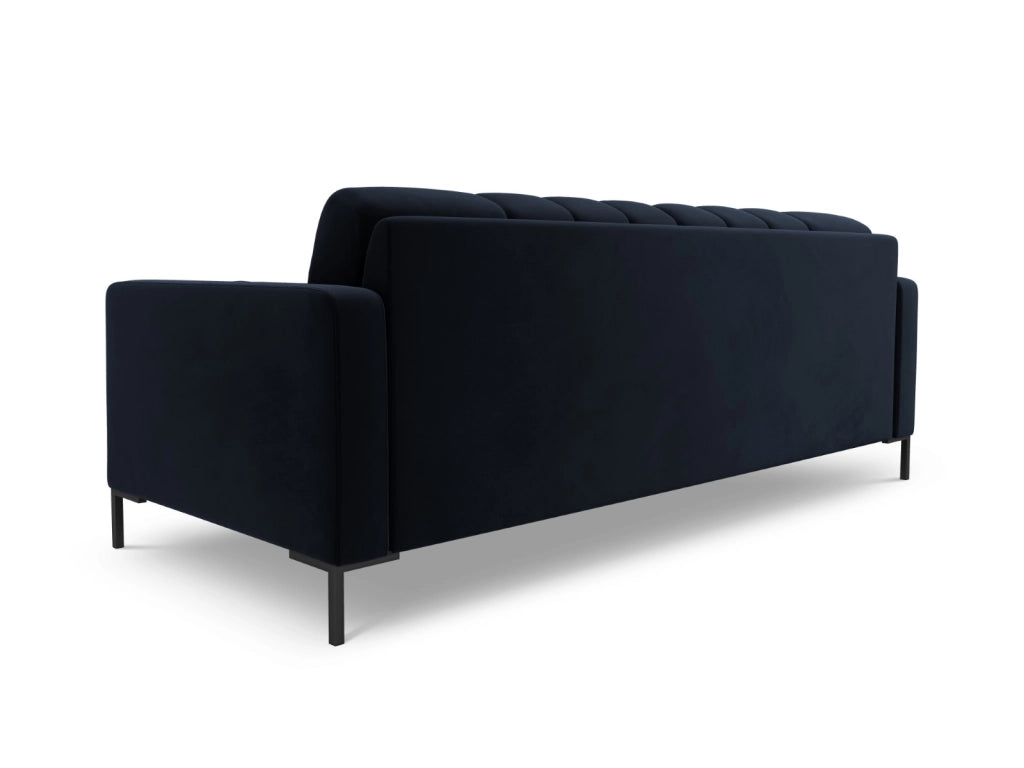Cosmopolitan Design - Divano "Bali" 3 posti in velluto blu scuro 