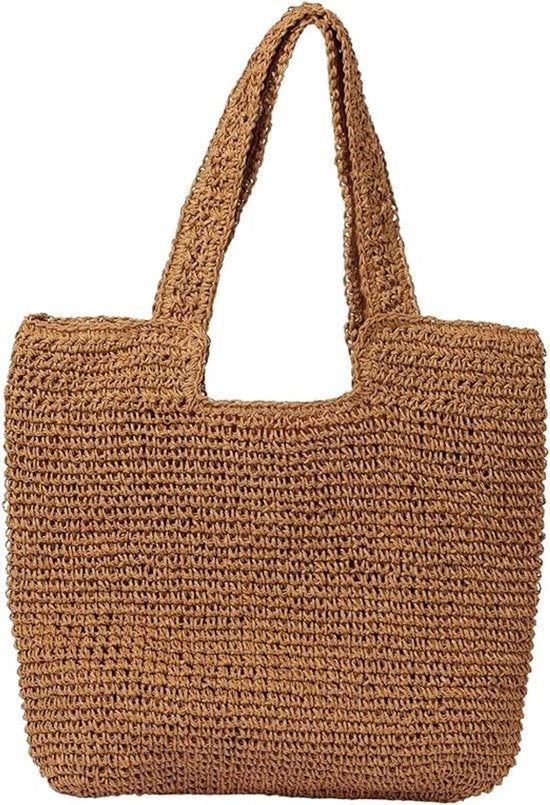 Borsa da spiaggia per donne - Borsa grande e morbida per vacanze estive, grande borsa da spalla per la spiaggia, lattino estivo