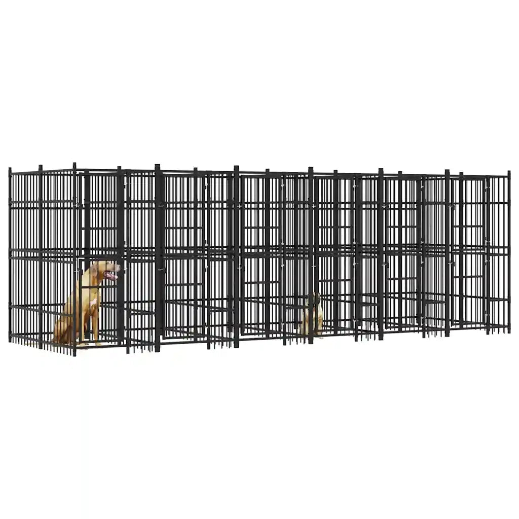 Gabbia per Cani da Esterno in Acciaio 11,06 mÂ² cod mxl 34892