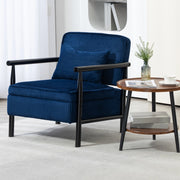 Poltrona Relax con Struttura in Legno e Cuscino Lombare ¨C Xylo ¨C Tessuto
