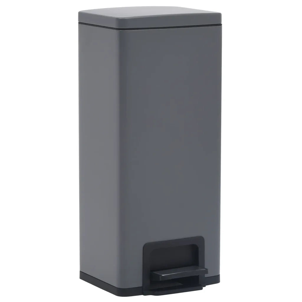 Pattumiera a Pedale Anti-Impronte 30 L Grigia in Acciaio Inox cod mxl 49402