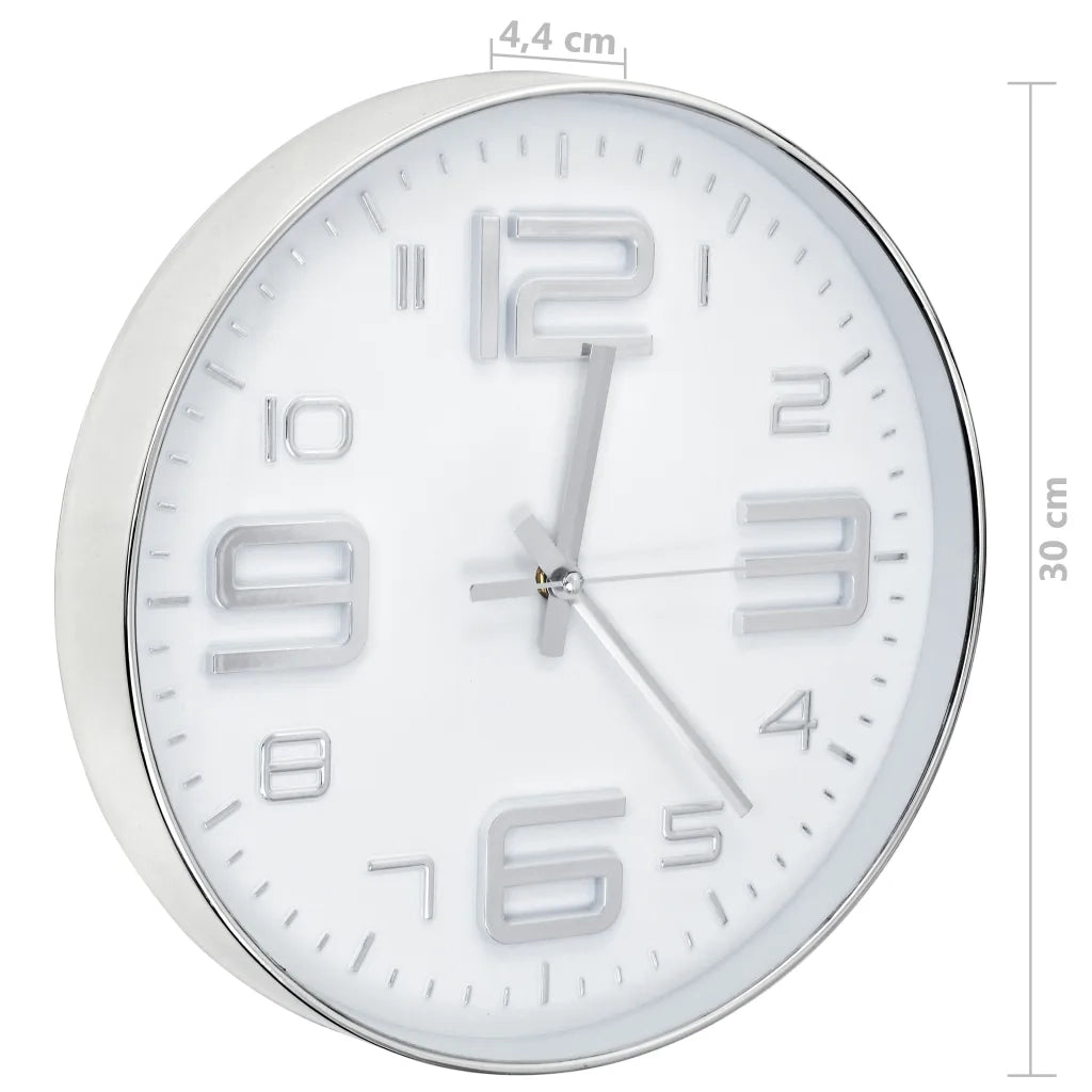 Orologio da Parete 30 cm Argento CFW6631635