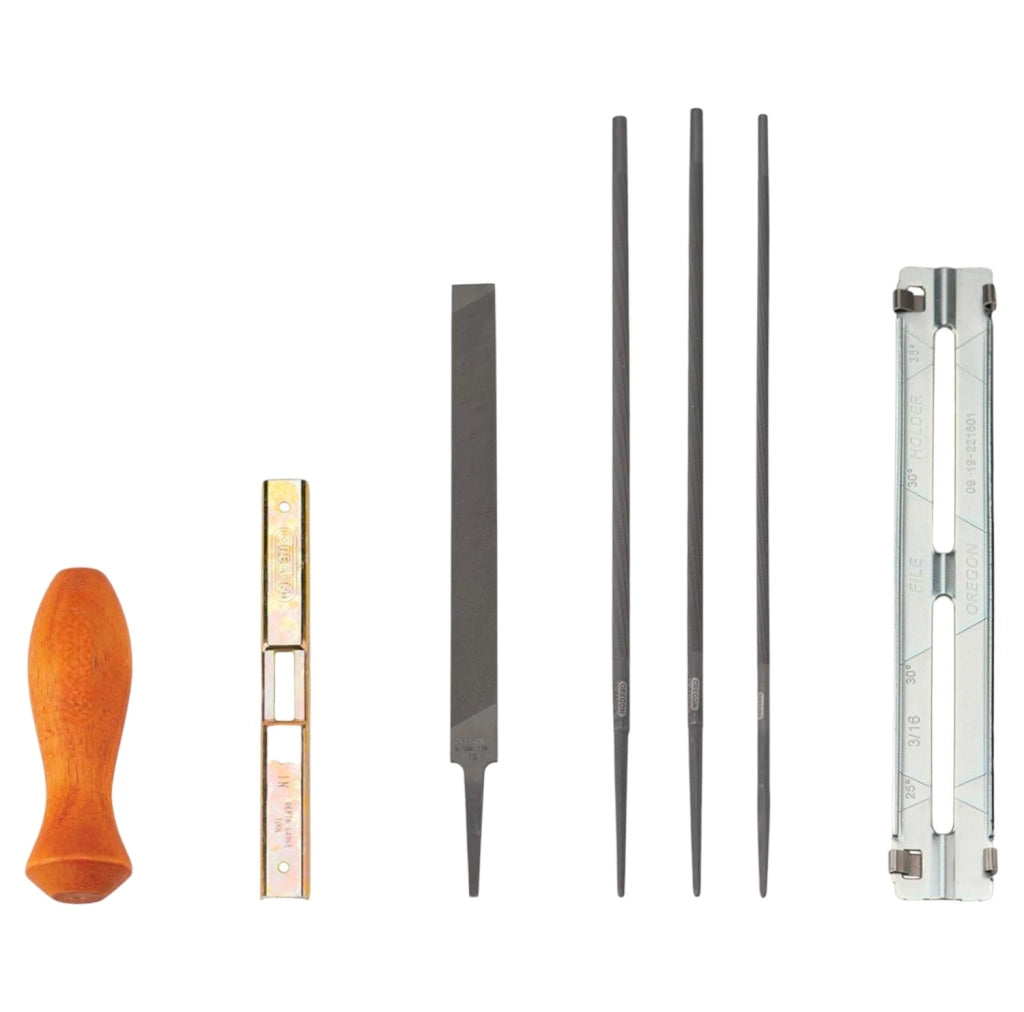 Set 8 Pezzi Affilatrice Lima Affila Catena per motosega manuale affilacatene cod. 968614