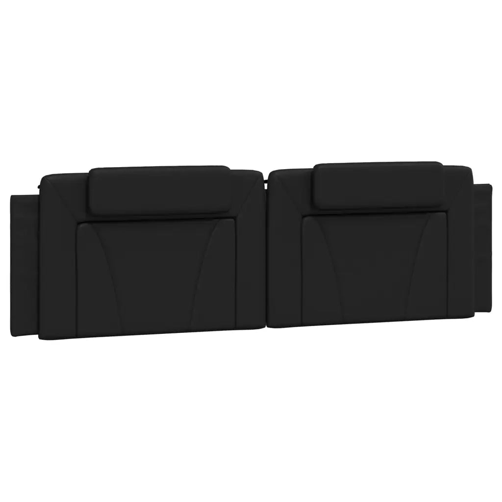 Cuscino Testiera Viana Nero 180 cm in Similpelle 374804