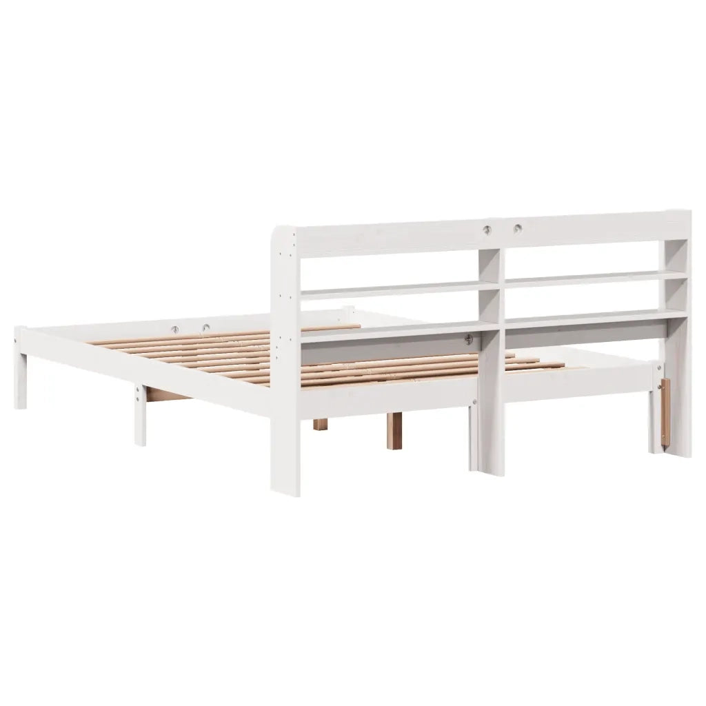 vidaXL Letto senza Materasso Bianco 140x200 cm Legno Massello di Pino