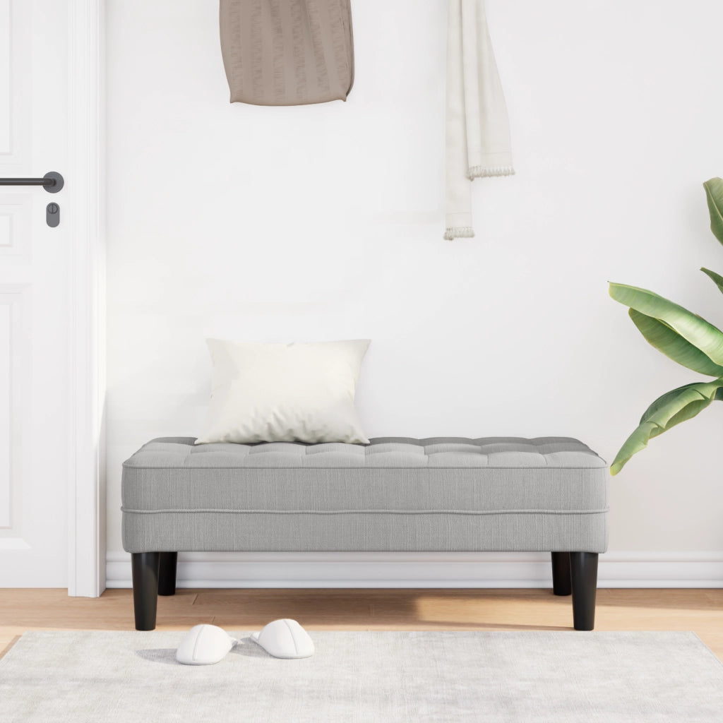 Panca  Grigio Nuvola 113x57x39 cm Tessuto