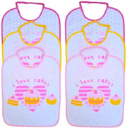Slabbetje per bambini con cappuccio impermeabile per bambini maschi e femmine con cordoncino per lavaggio facile, grande sciarpa in cotone per bambini da 1 mese in su