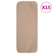 Tappetini Scale 15 pz 60x25 cm Beige Antiscivolo Rettangolari 340402