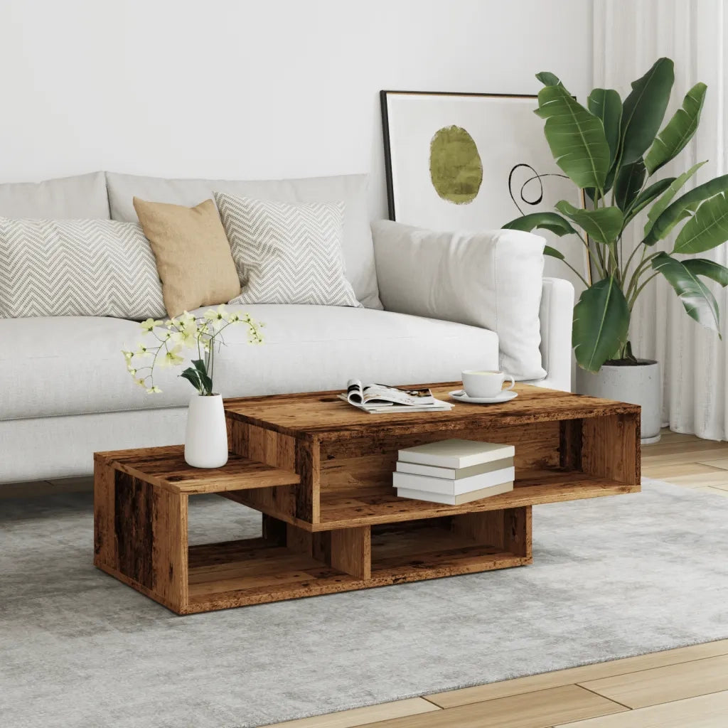 Tavolino da Salotto Legno Antico 105x55x32cm in Truciolato 856670