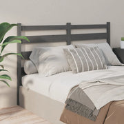Testiera per Letto Grigia 156x4x100cm in Legno Massello di Pino cod mxl 46352