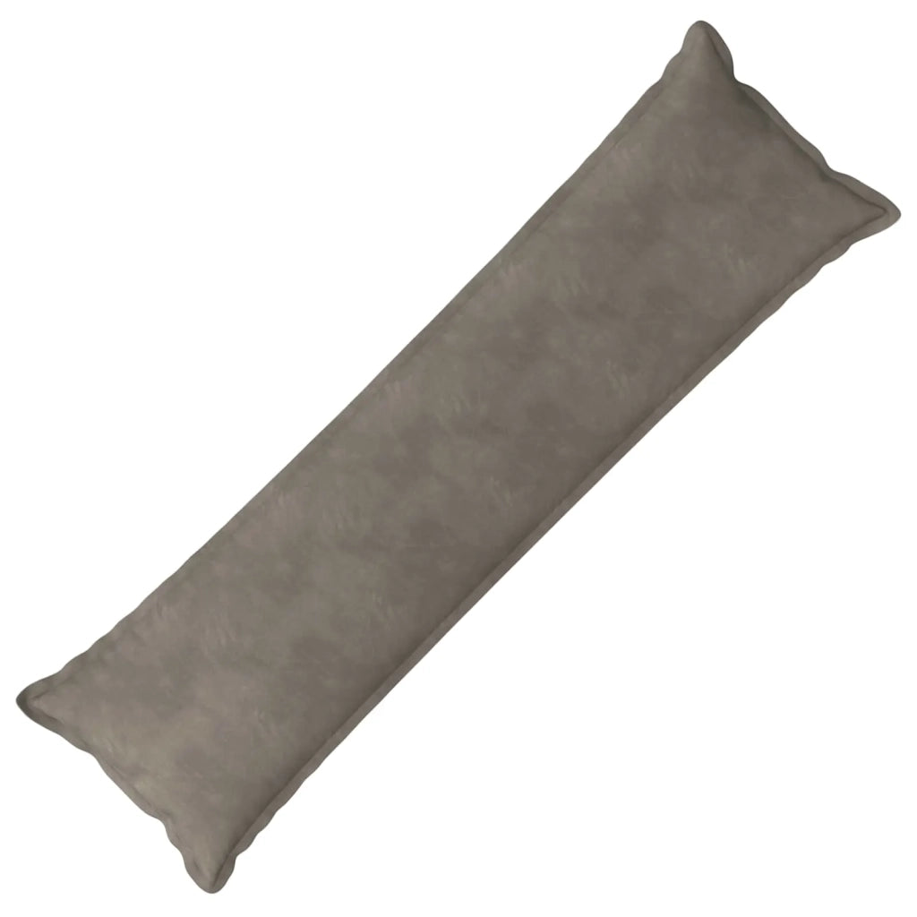 Cuscino con cuscino HOUTEN Grigio Chiaro 40 x 145 cm Velluto 934295