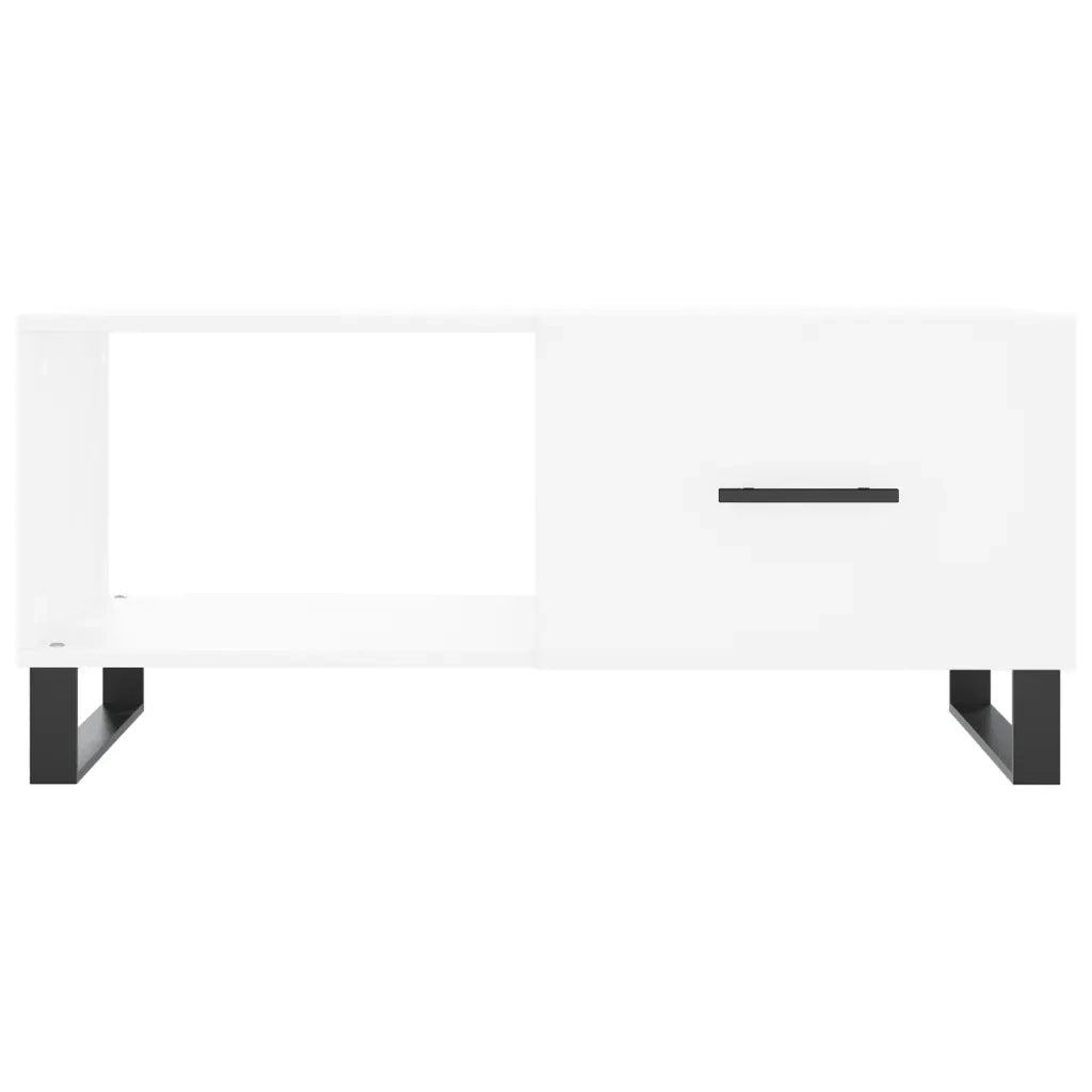 Tavolino da Salotto Bianco 90x50x40 cm in Legno Multistrato 829236