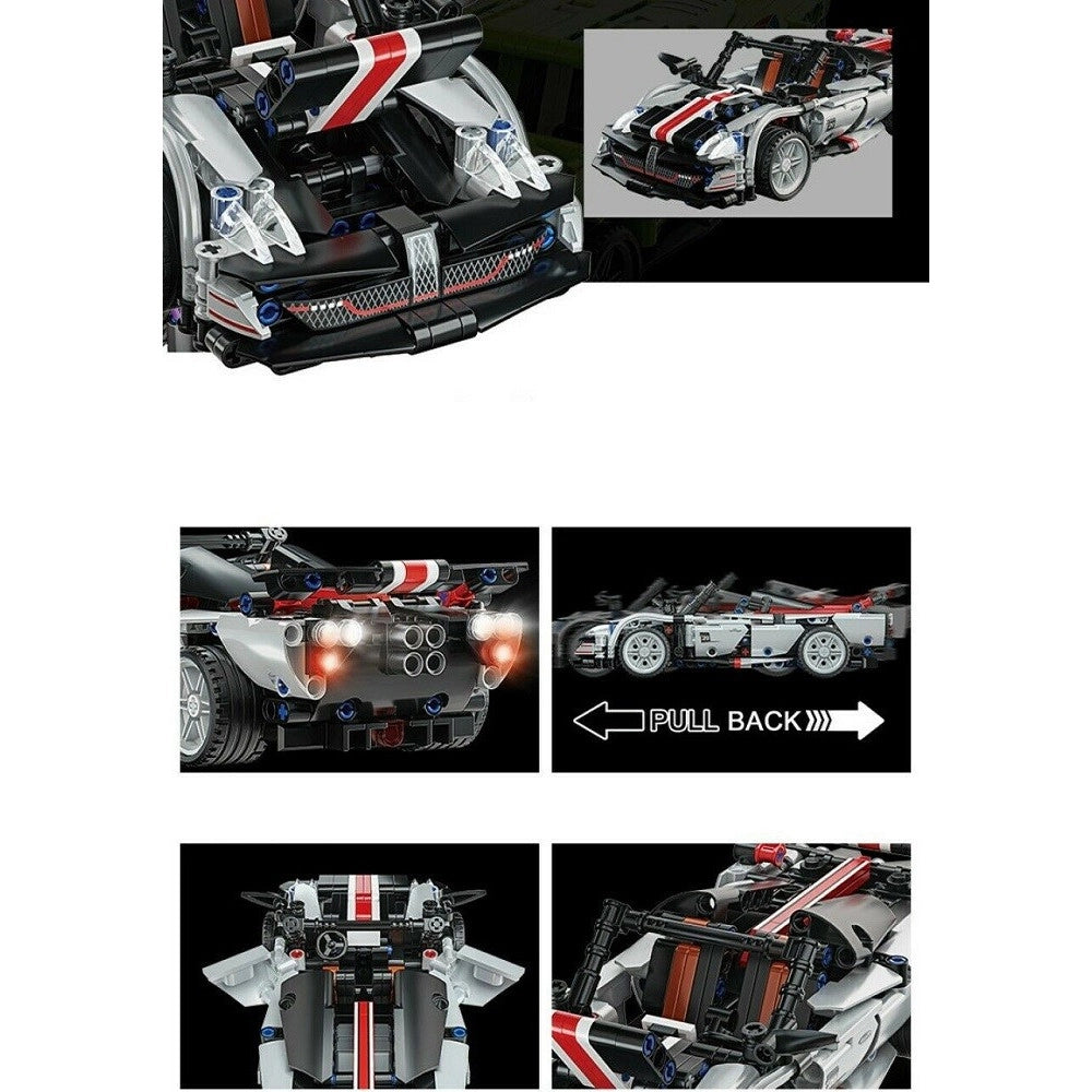Trade Shop - Costruzioni Mattoncini 520+ Pezzi Auto Sportiva Compatibile Q-jm800 -
