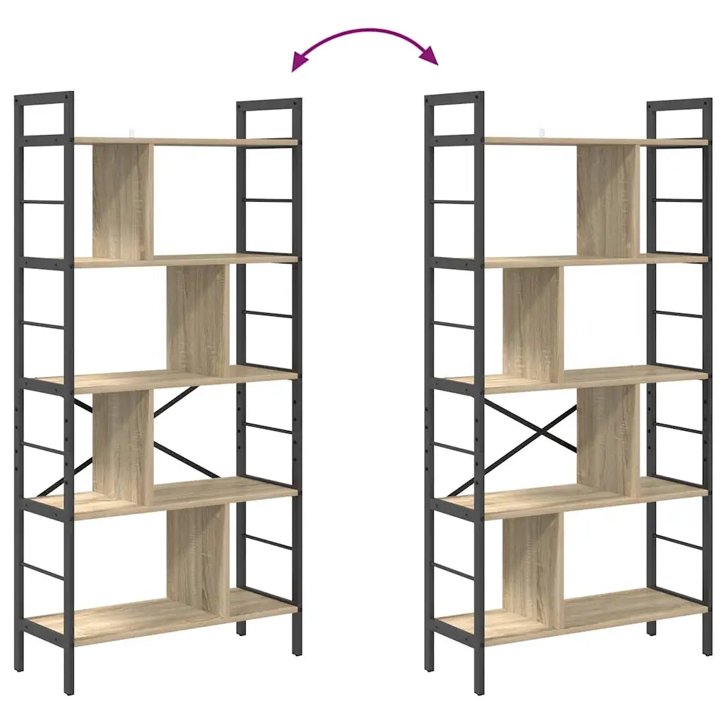 Libreria Rovere Sonoma 75 x 30 x 156 cm Legno multistrato 883959