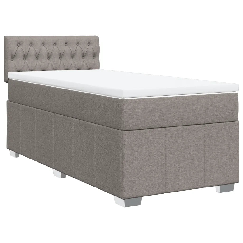 Giroletto a Molle con Materasso Tortora 100x200 cm in Tessuto 3286990