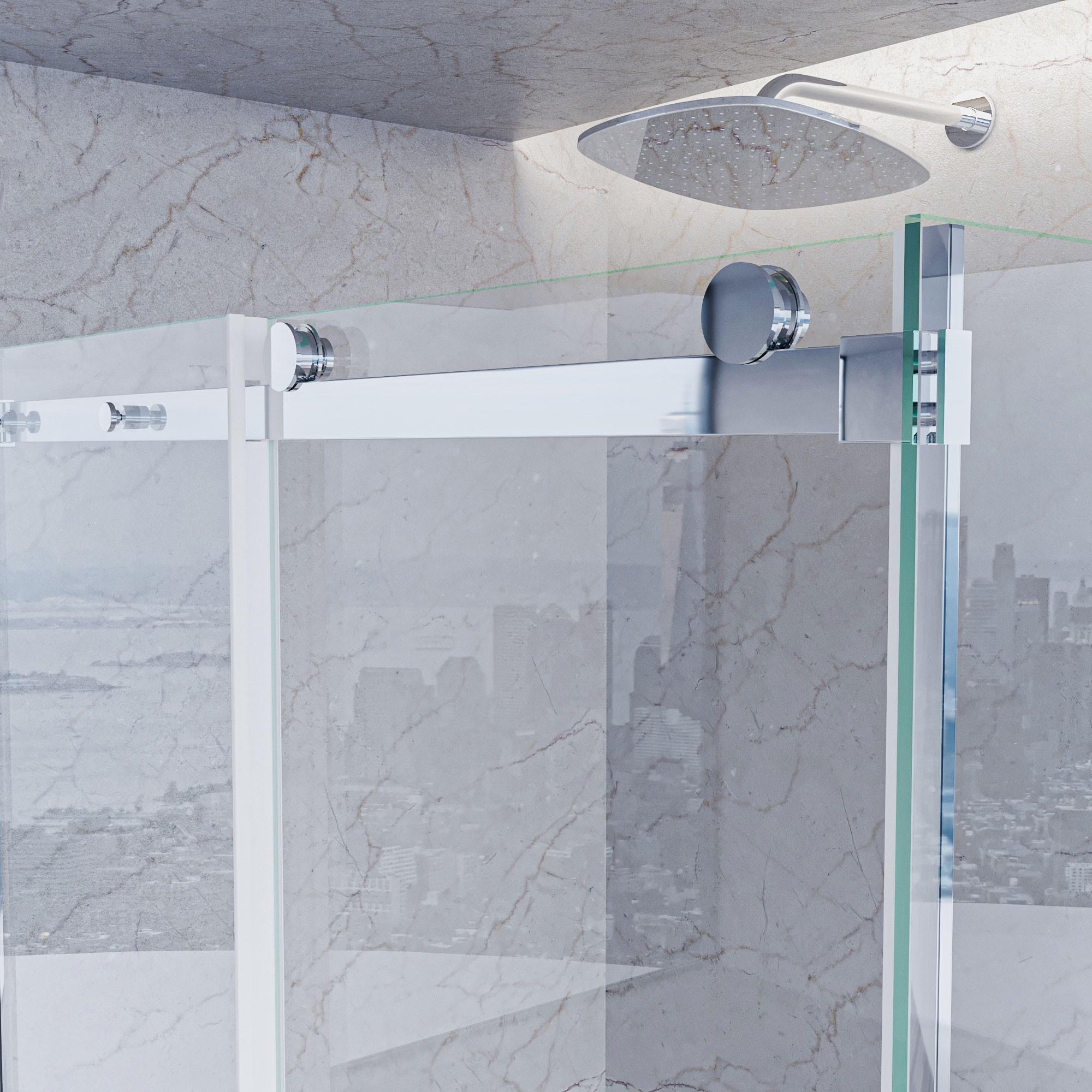 Box Doccia angolare 70x100 cm 1 anta Scorrevole in Cristallo trasparente 8mm H195 Bonussi alina