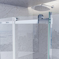 Box Doccia angolare 70x100 cm 1 anta Scorrevole in Cristallo trasparente 8mm H195 Bonussi alina