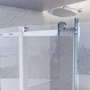 Box Doccia angolare 70x100 cm 1 anta Scorrevole in Cristallo trasparente 8mm H195 Bonussi alina