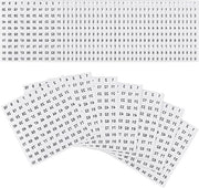 30 etichette numeriche piccole, ronde e autoadesive, da 1 a 100, etichette vinili idrorepellenti per ufficio, scuola e archiviazione.