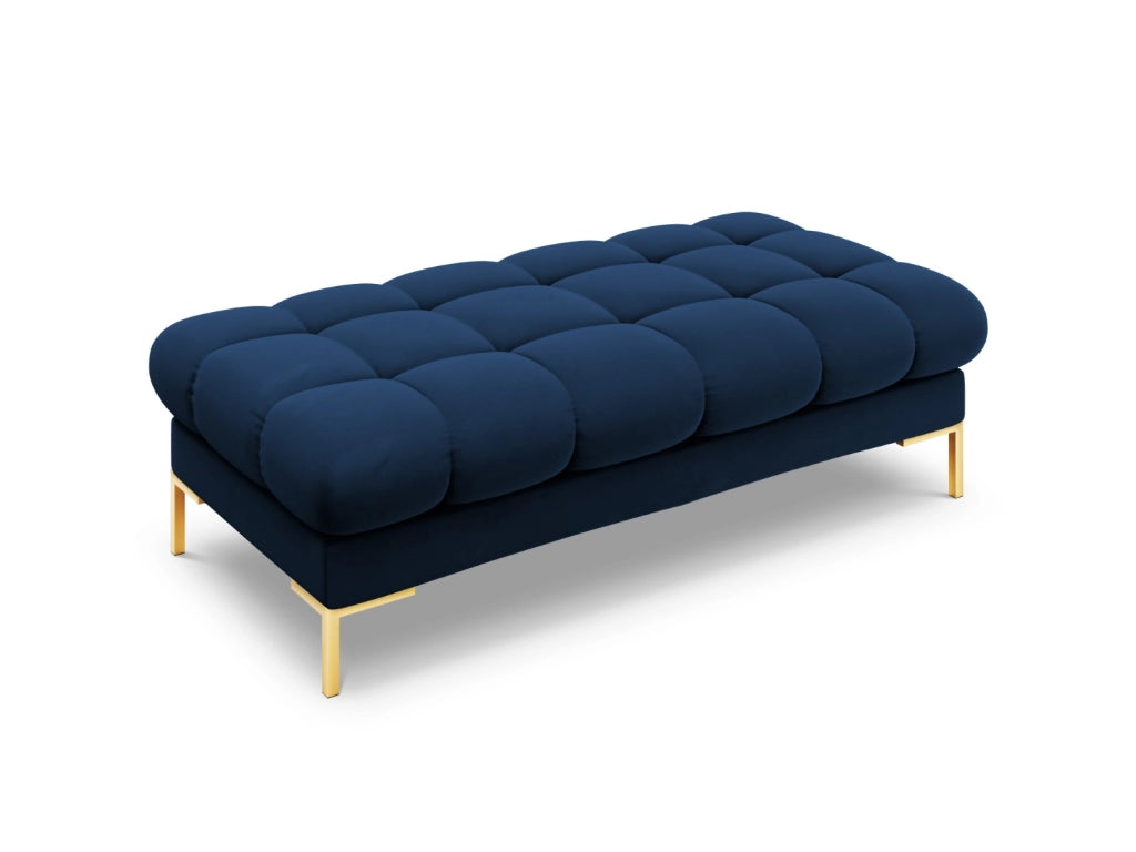 Cosmopolitan Design - Panca "Bali" 2 posti in velluto blu reale 