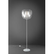 Piantana Base e Stelo Silver in Metallo Cm. 42 x 172h