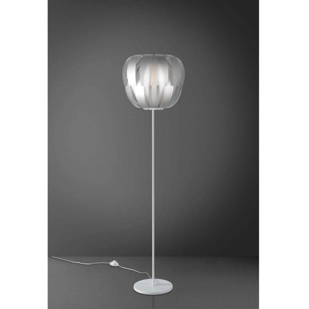 Piantana Base e Stelo Silver in Metallo Cm. 42 x 172h