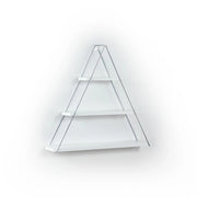 Mensola triangolare 3 ripiani Moset MT191003 colore bianco