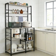 Scaffale da cucina, libero, con 6 ripiani, 40 x 86 x 167 cm, per forno a microonde, macchina del caffè & frigorifero