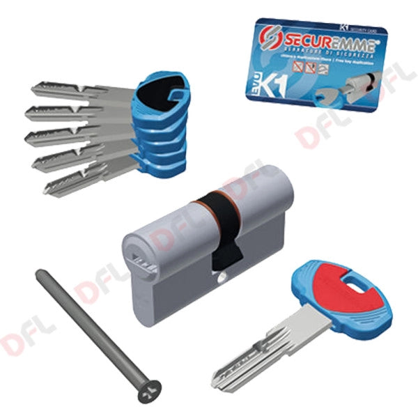 CILINDRO SAGOMATO 'EVOK1' mm 30 + 35 = 65  - SECUREMME