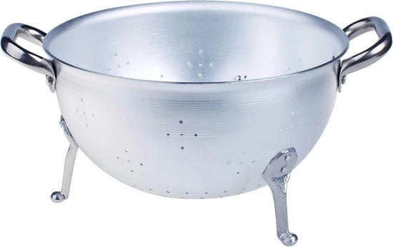 Pialla in Alluminio 3mm - Utensili da Cucina Professionale con 2 Maniglie per 3 Piedi