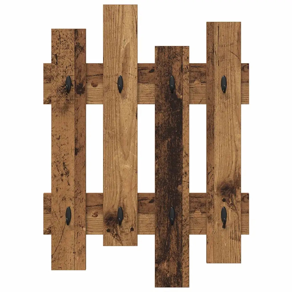 Appendiabiti a muro Legno vecchio 60 x 3 x 82 cm CFW7144877