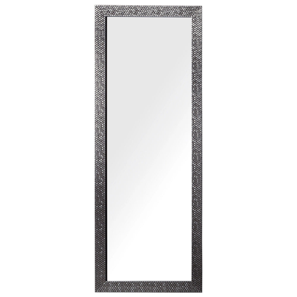 Specchio da Parete Argento 50 x 130 cm Rettangolare Moderno Vintage
