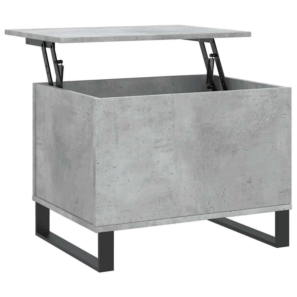 Tavolino salotto | Tavolino da caff¨¨ | Tavolino da Soggiorno Grigio Cemento 60x44,5x45 cm Legno Multistrato