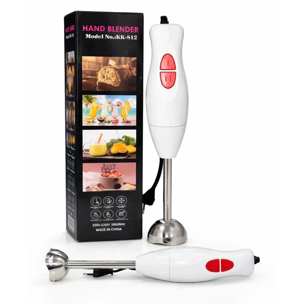 Trade Shop - Frullatore A Immersione Con 2 Velocità Lame In Acciaio Per Frullati Zuppe Salse Kk-s12 -