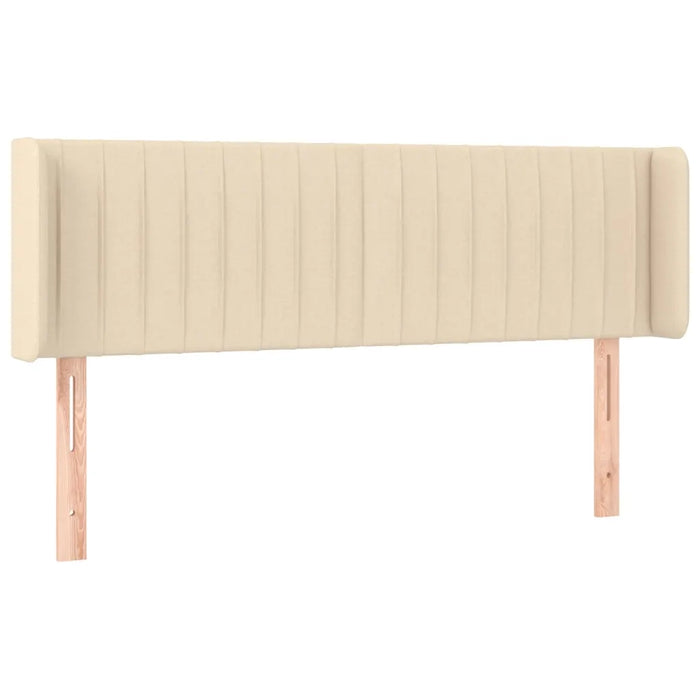 Testiera ad Orecchio Crema 147x16x78/88 cm in Tessuto