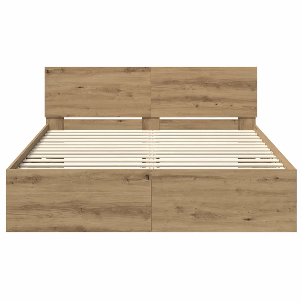 Struttura del letto Rovere artigianale 120 x 190 cm 3403593