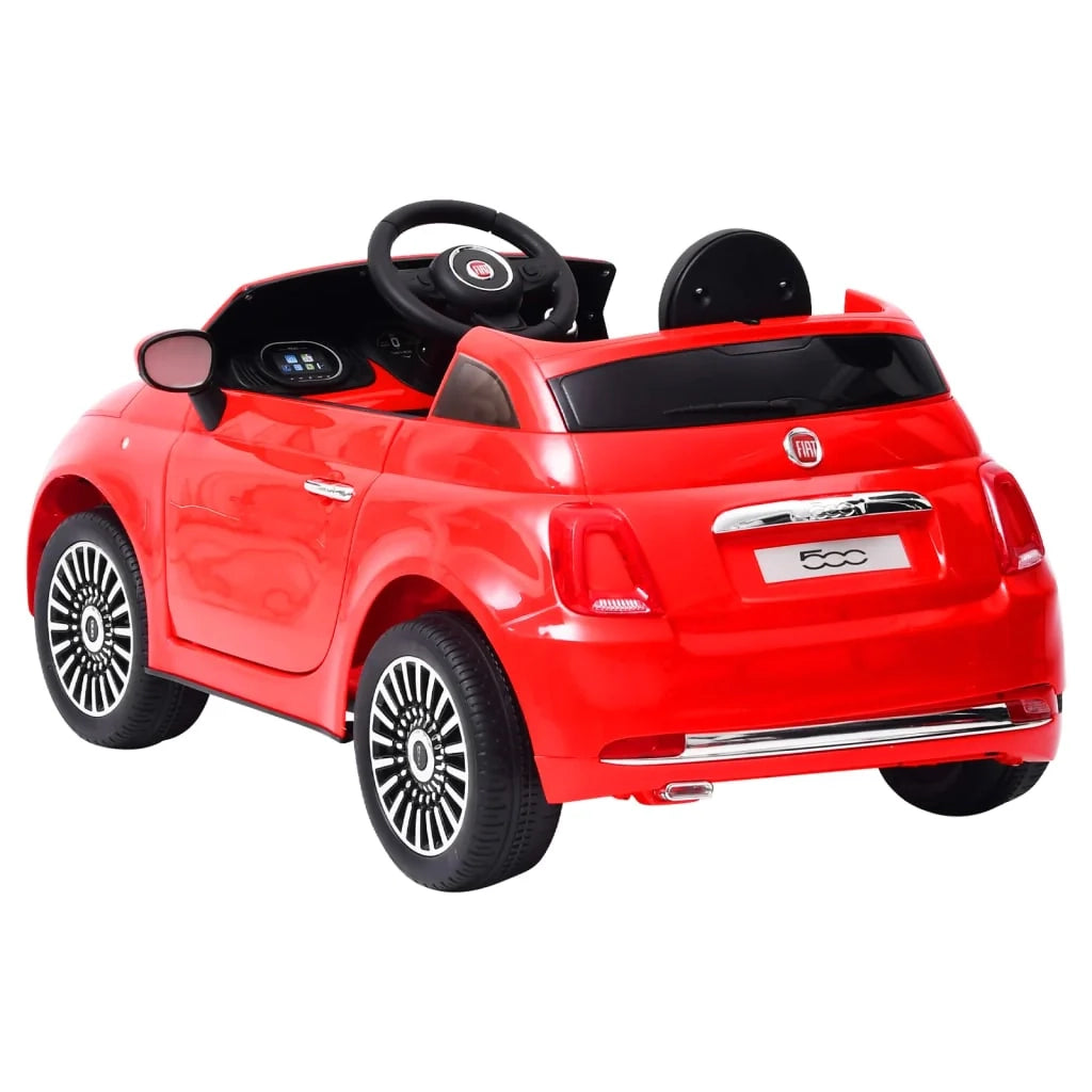 Fiat 500 rossa auto elettrica per bambini 02_0005272