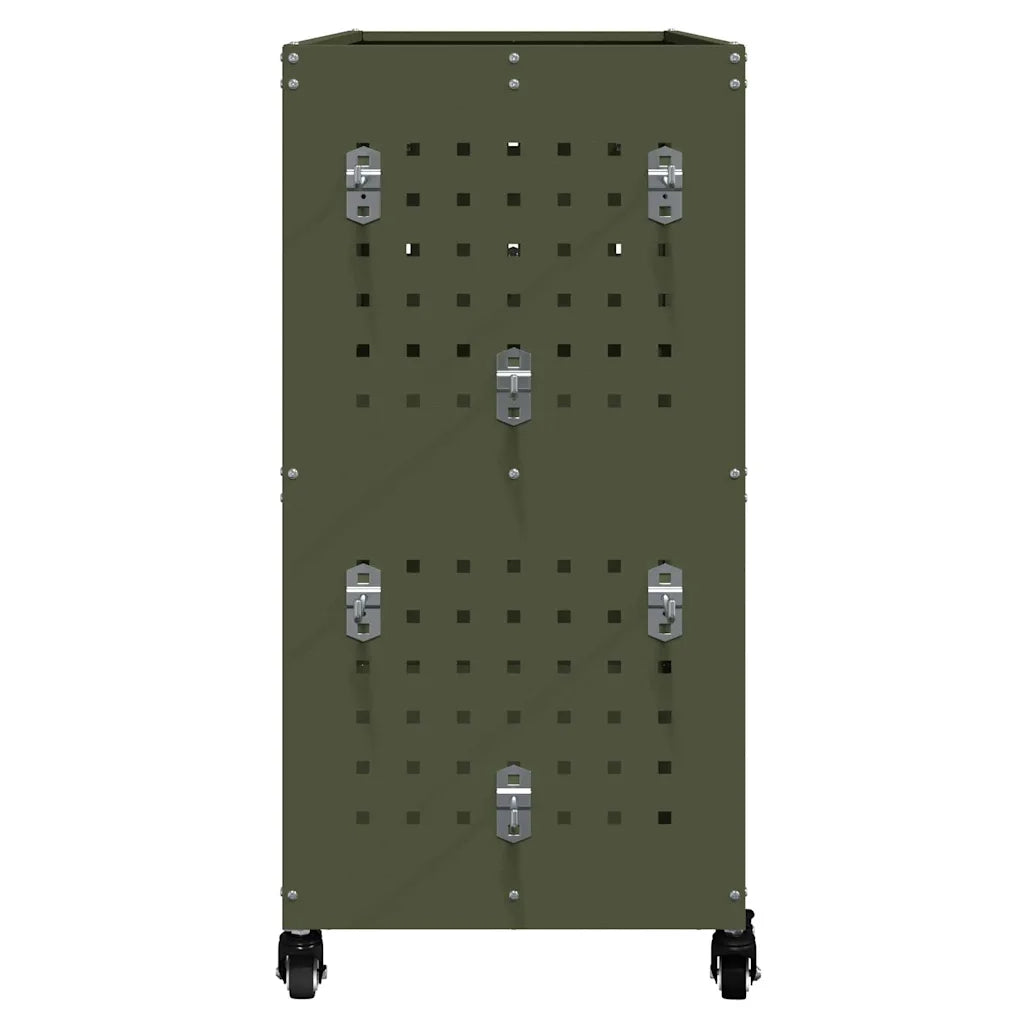 Carrello per Attrezzi con ruota Verde oliva 75 x 35 x 73 cm CFW8542374